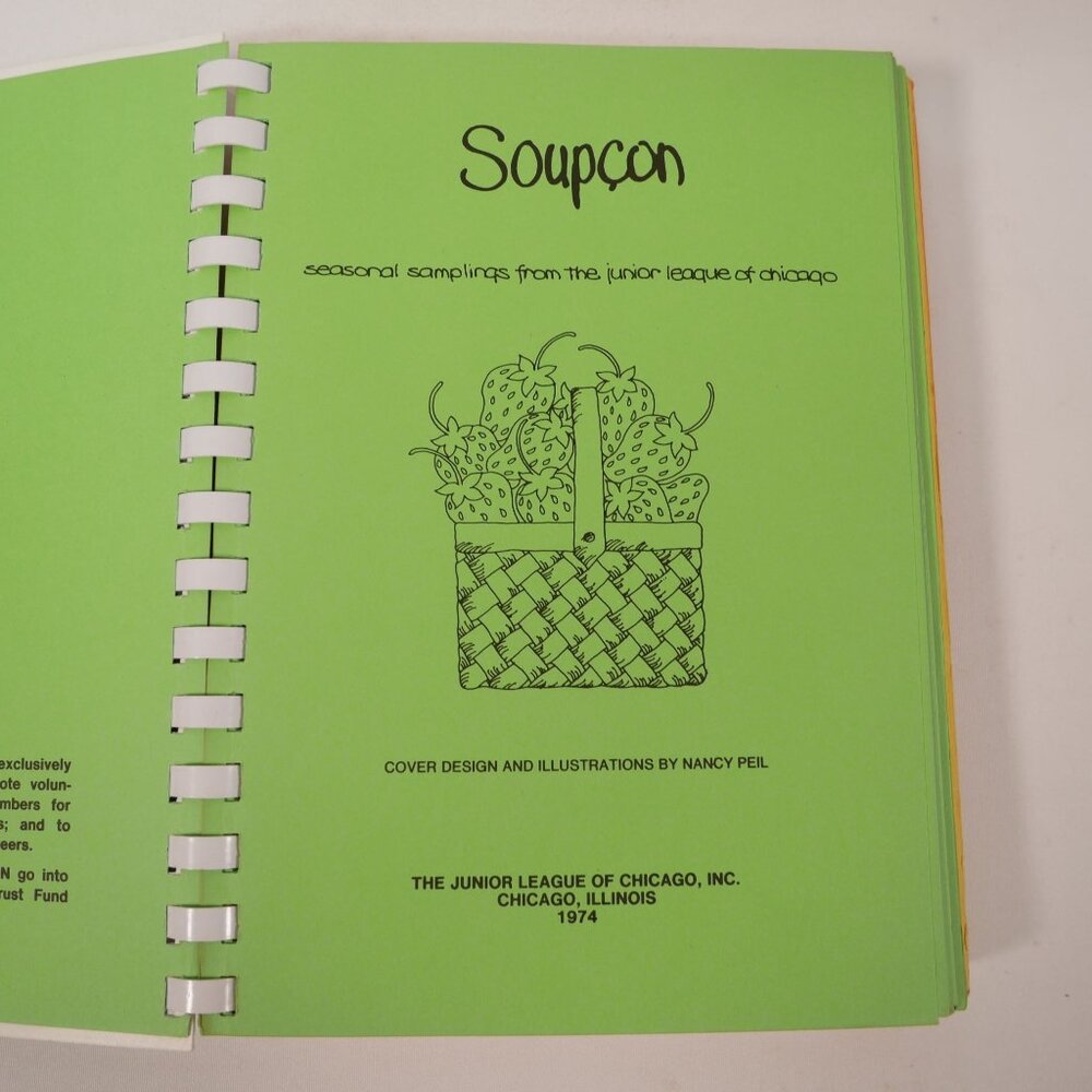 Soupcon: Seasonal Samplings From The Jr League Of Chicago 1974 Spiral Cookbook - Picture 5 of 7